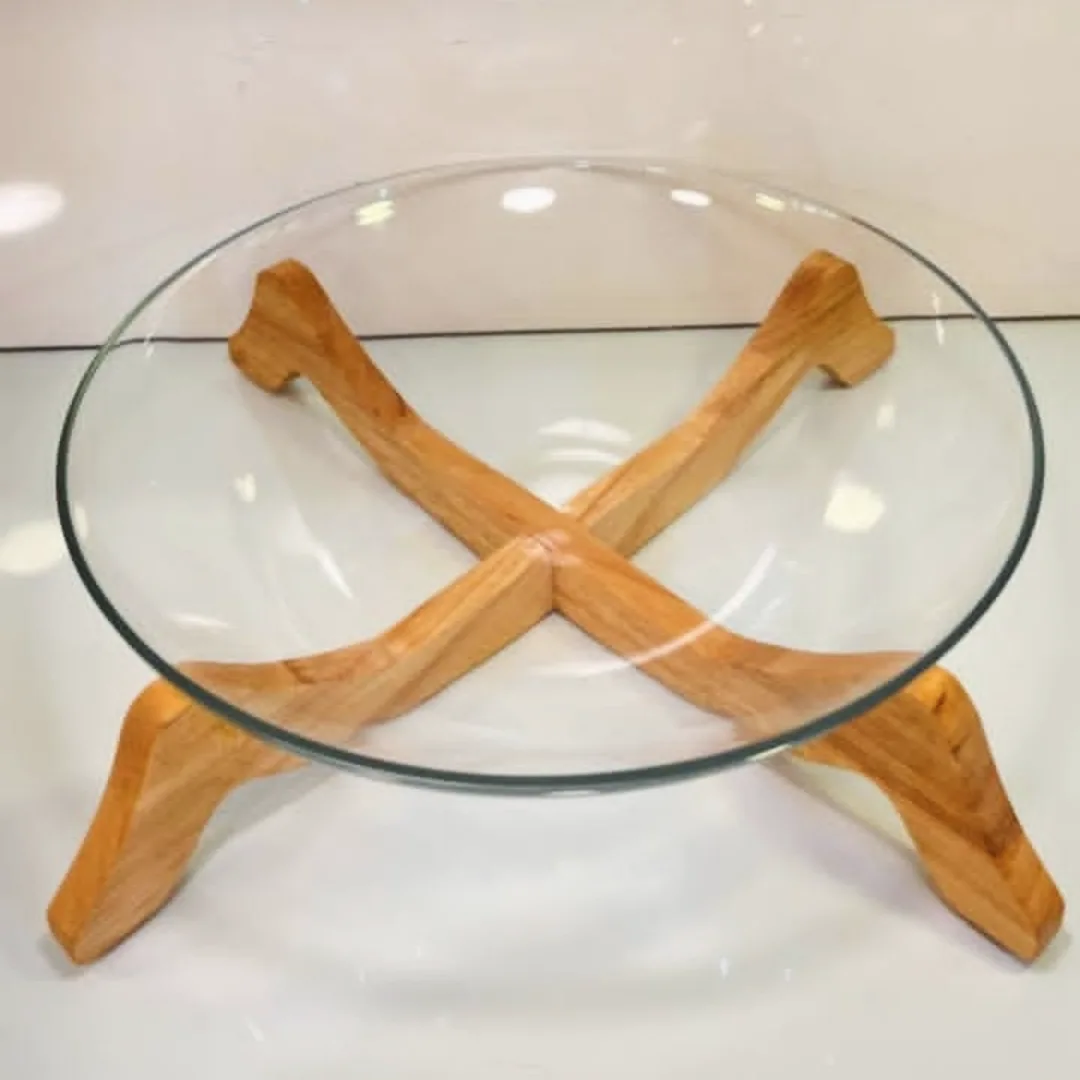 میوه خوری فلزی با پایه چوبی